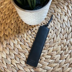 Coach Black Leather Bookmark